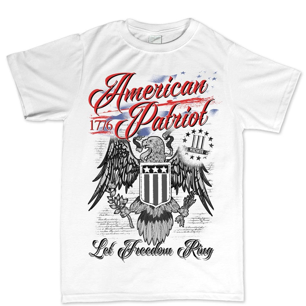 I Don't Kneel American Flag Patriotic Men's T-Shirt – Gildan 100% Cotton, Sizes Small To 5XL, 1687