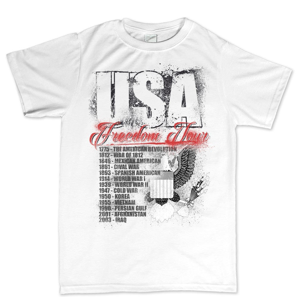T-shirt Freedom USA Patriotique - Homme/Femme, Unisexe, Neuf Sans étiquette
