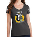 Ladies Pepe Le Pew Pew V-Neck T-shirt