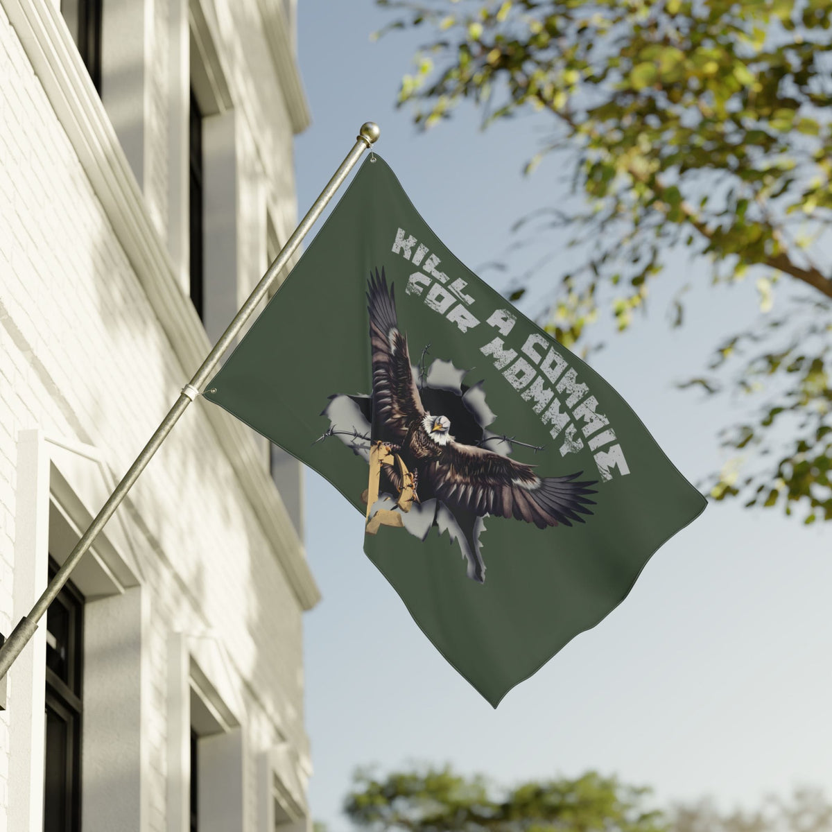 Kill a Commie for Mommie Double Sided Flag