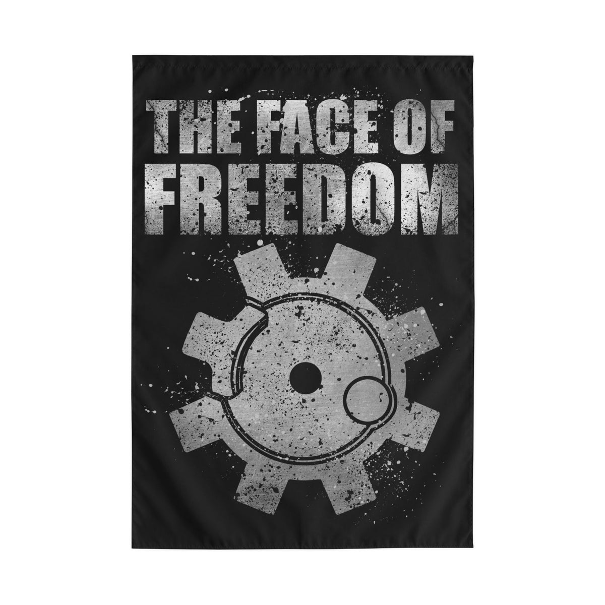 The Face of Freedom - Outdoor Flag with Rod Pocket