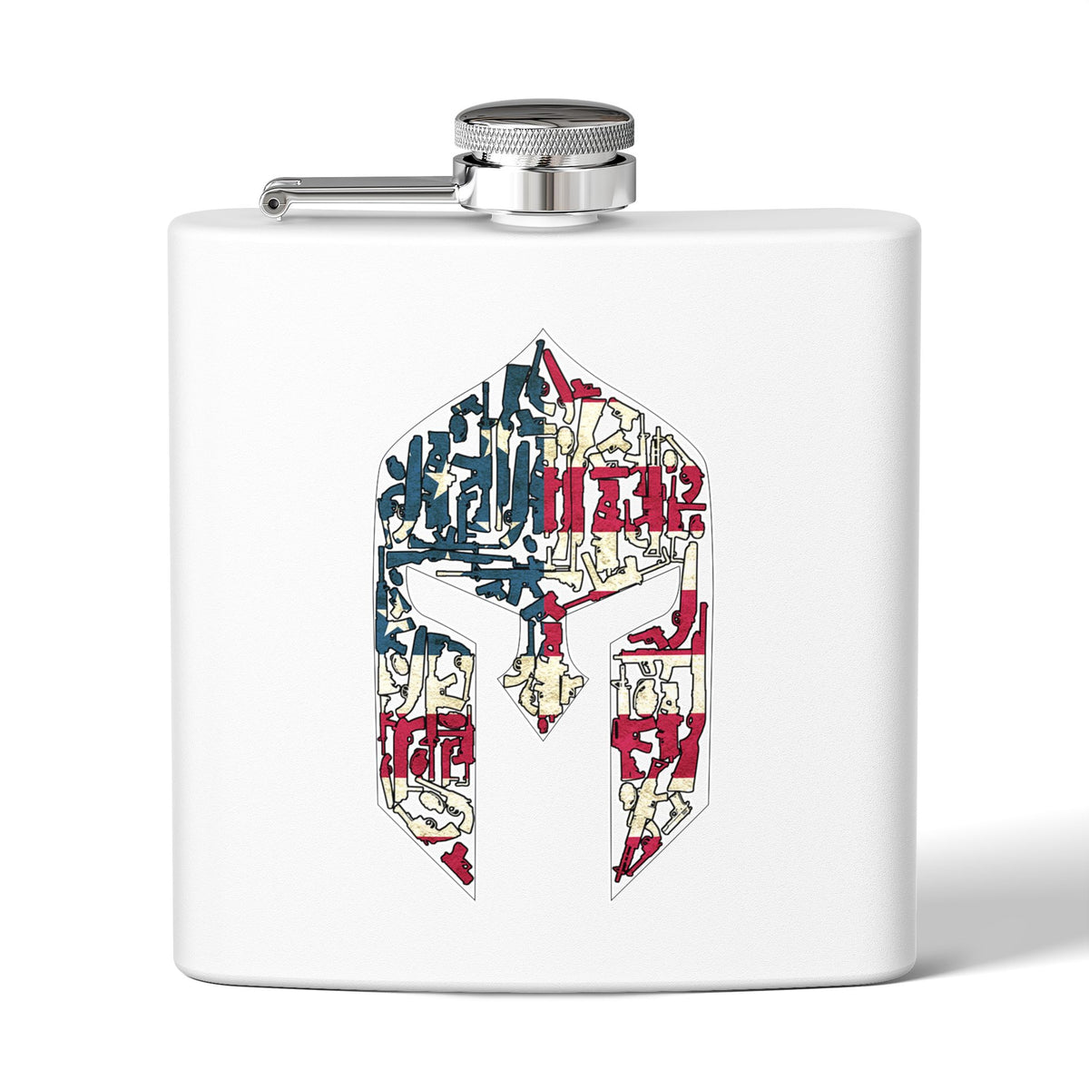 Spartan Gunhead 6oz Stainless Steel Flask