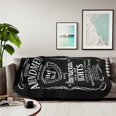 2nd Amendment Whiskey Sherpa Blanket