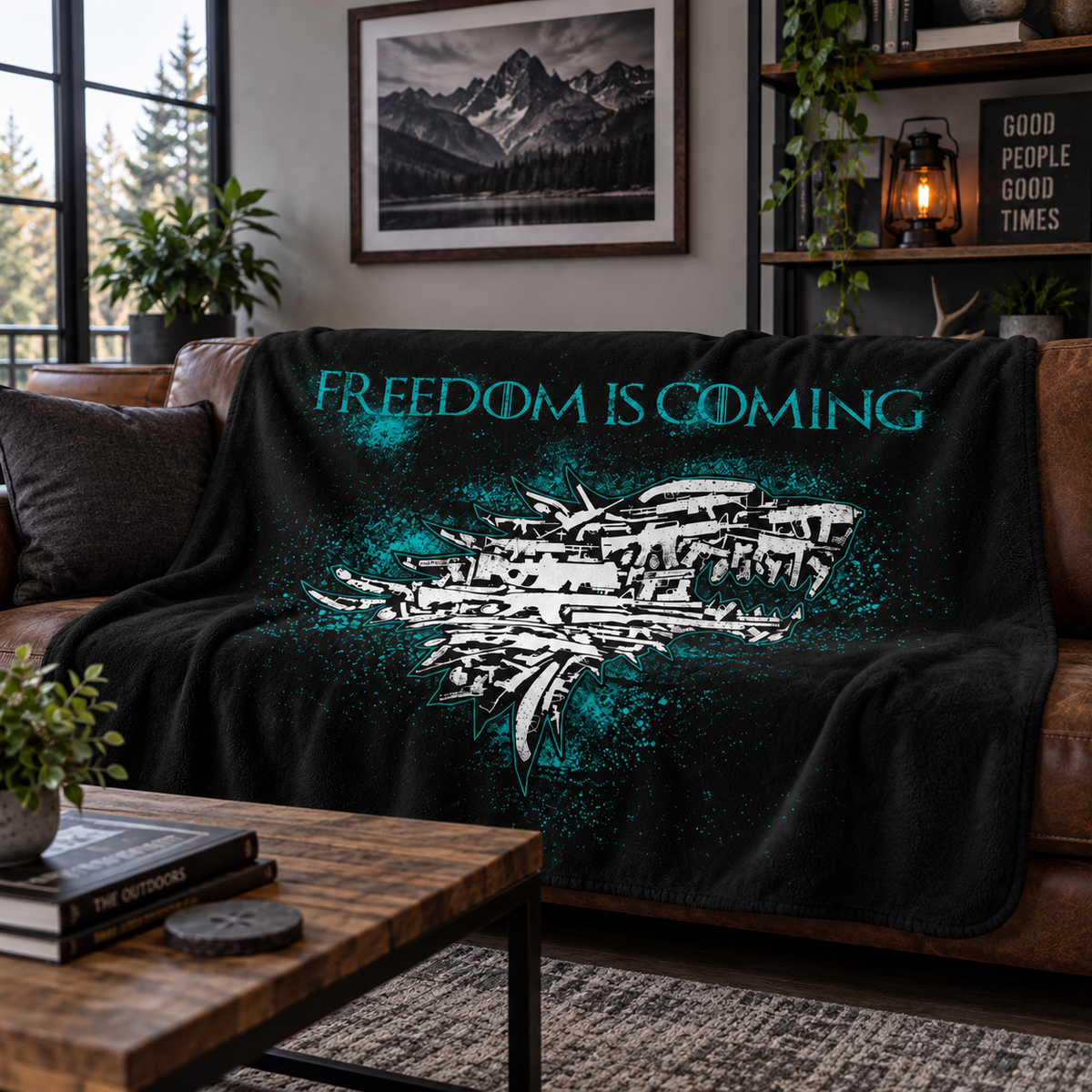 Freedom Is Coming Sherpa Blanket