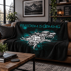 Freedom Is Coming Sherpa Blanket