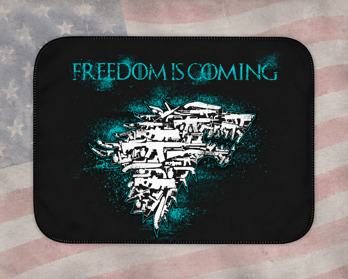 Freedom Is Coming Sherpa Blanket