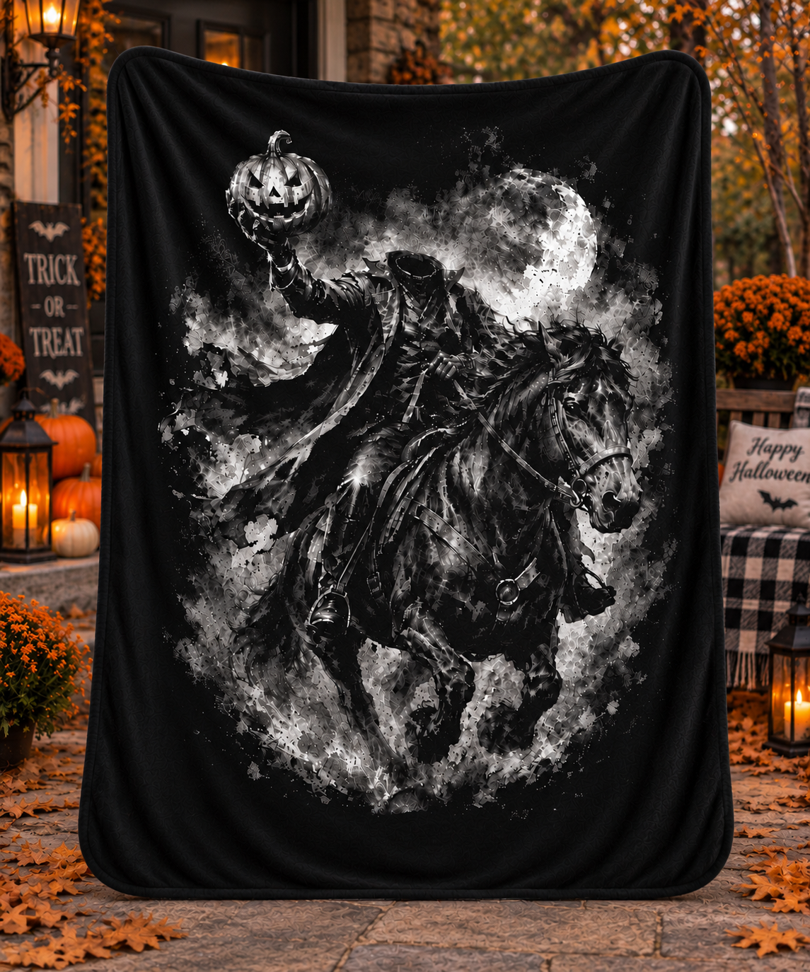 Headless Horseman Sherpa Blanket