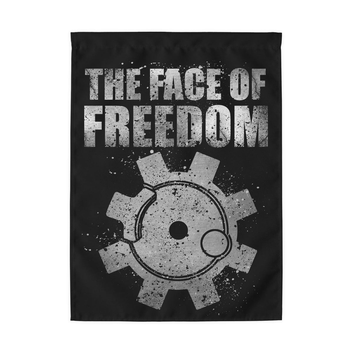 The Face of Freedom - Outdoor Flag with Rod Pocket