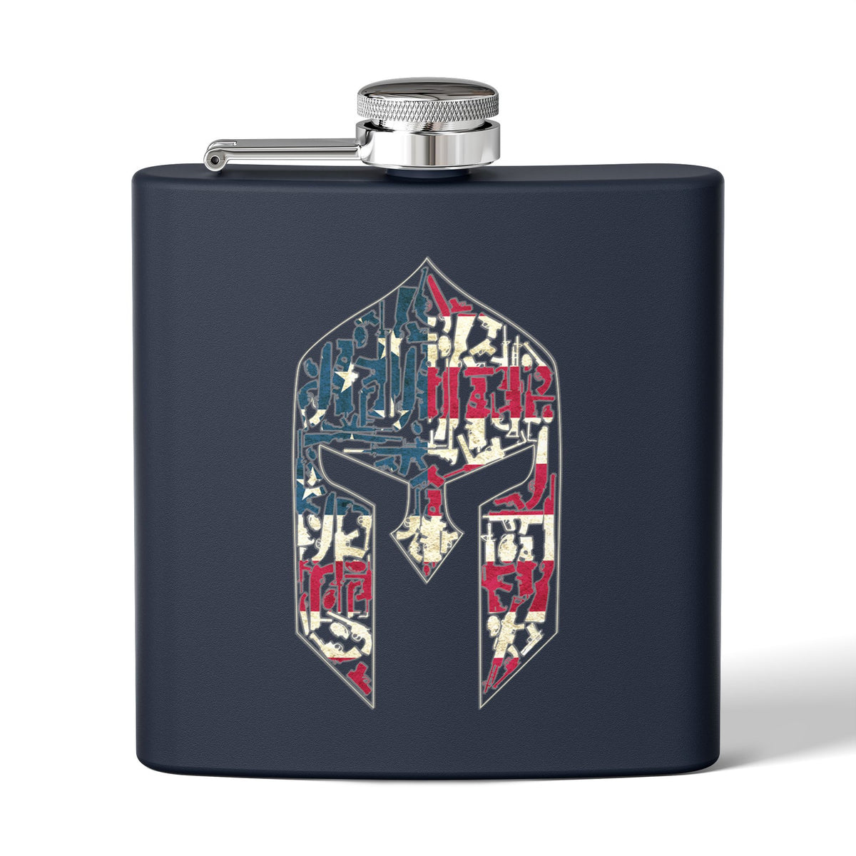 Spartan Gunhead 6oz Stainless Steel Flask