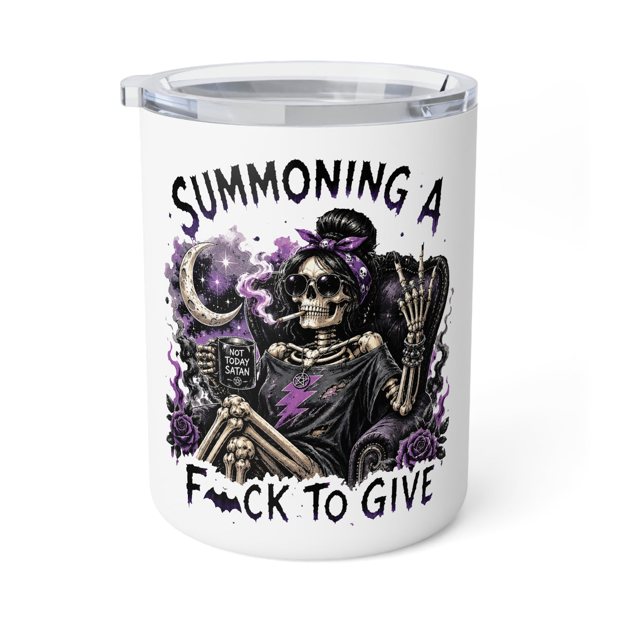 Summoning a Fuck to Give Insulated Mug (Tumbler) (10oz)