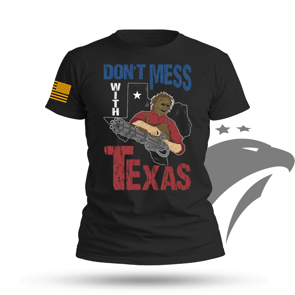 Mens Don't Mess With Texas (Leatherface) T-shirt