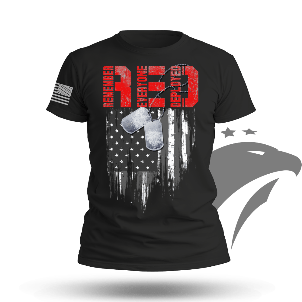 R.E.D Flag & Dog-tags T-shirt