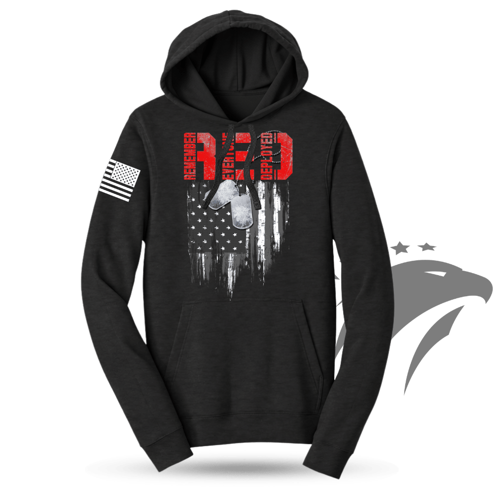 R.E.D Flag & Dog-tags Hoodie