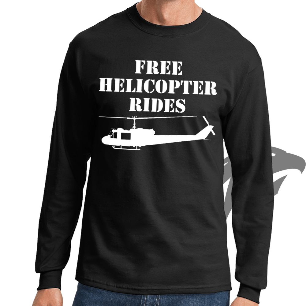 Free Helicopter Rides Long Sleeve T-shirt