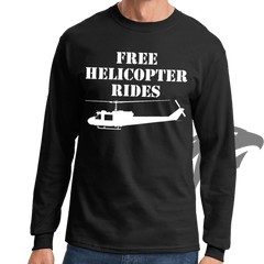 Free Helicopter Rides Long Sleeve T-shirt