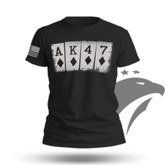 AK47 Playing Cards T-shirt
