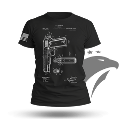 1911 Pistol Blueprint T-shirt