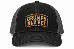 Grumpy Old Vet Trucker Hat