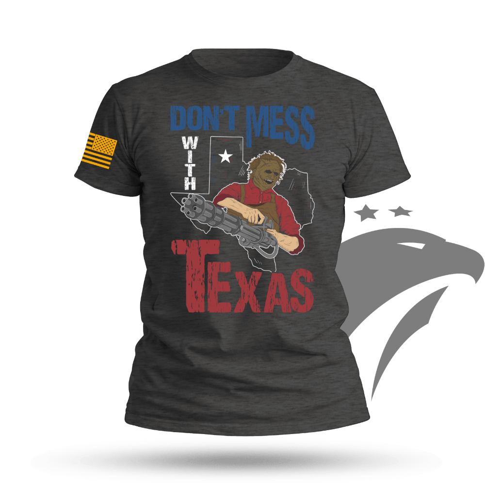 Mens Don't Mess With Texas (Leatherface) T-shirt