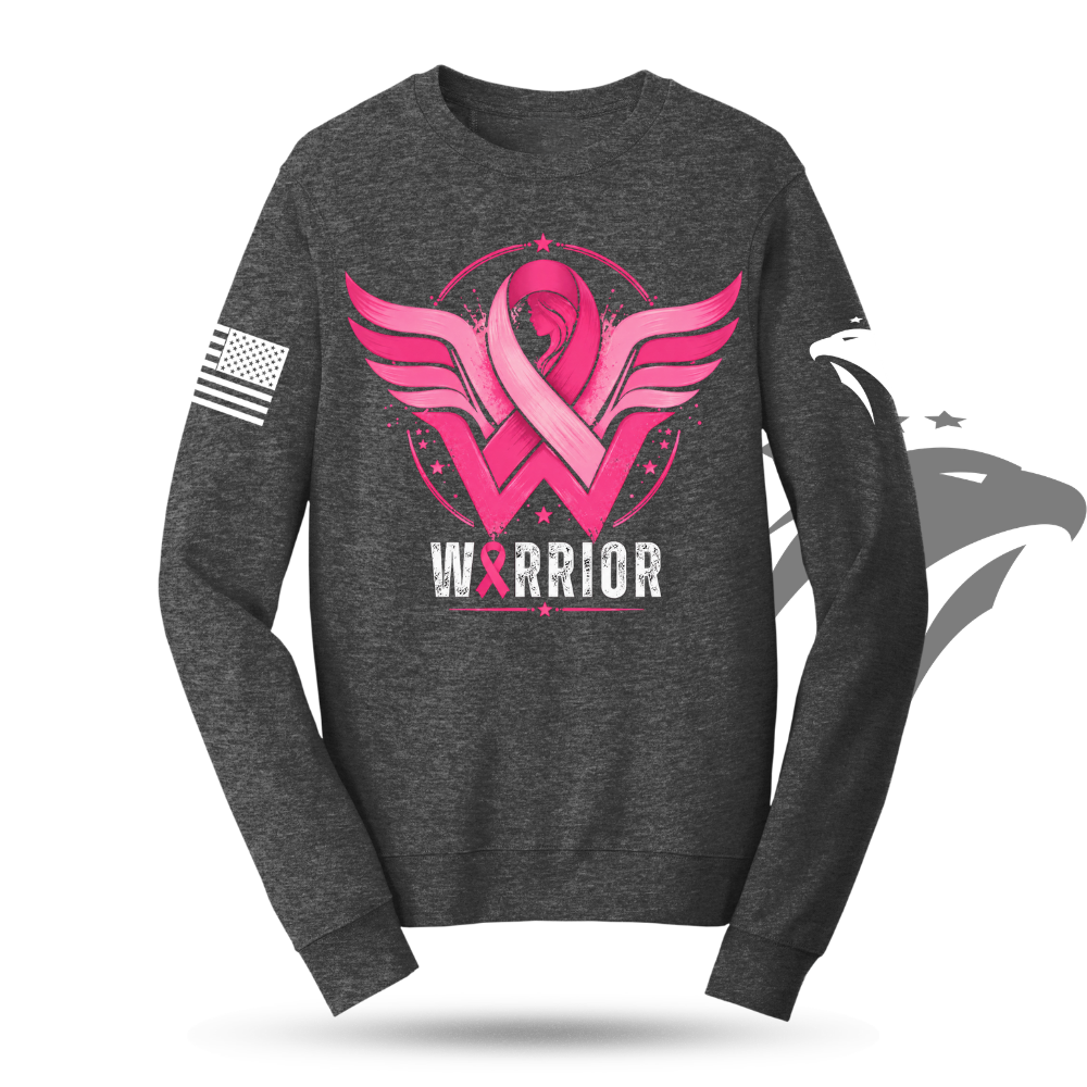 WARRIOR Breast Cancer Awareness Sweatshirt