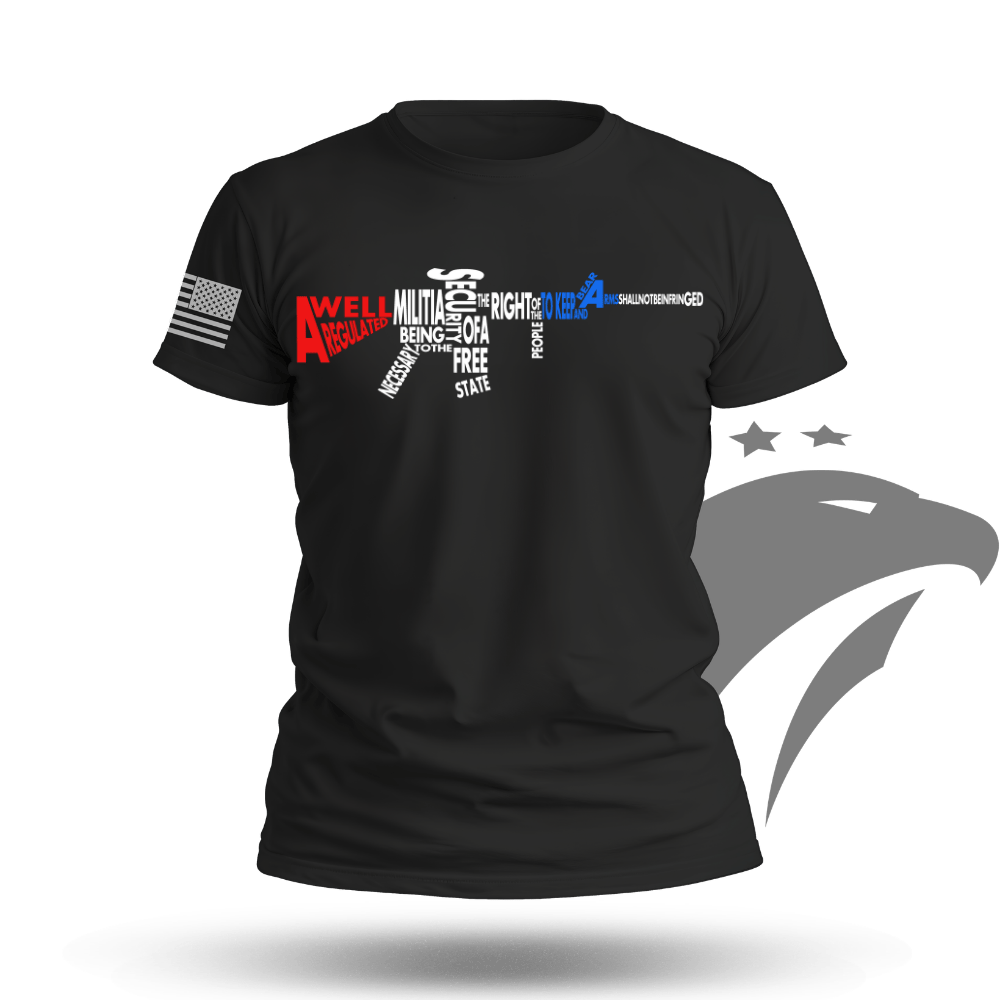 A Well Regulated Militia Rifle T-shirt