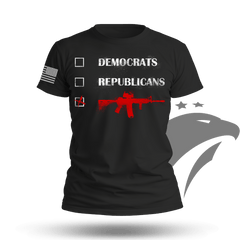 Republicans Democrats AR15 T-shirt