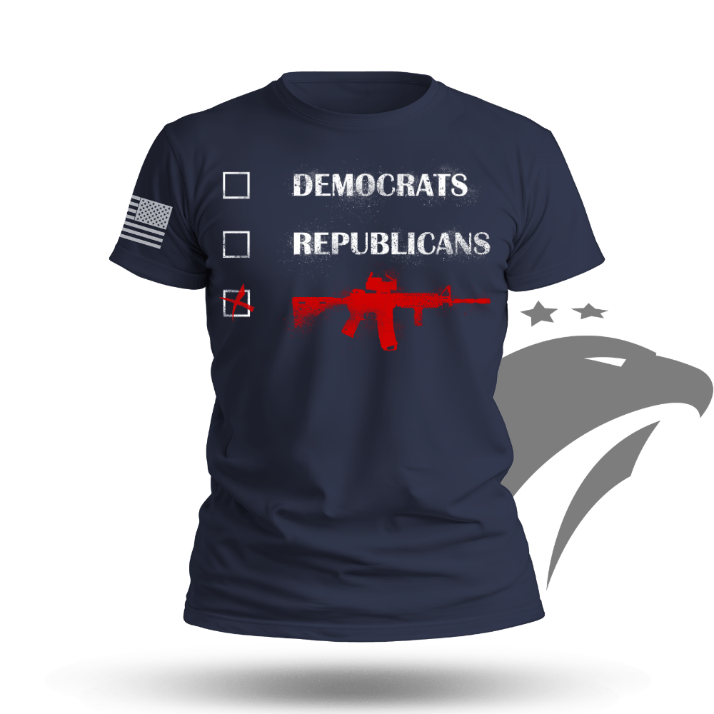 Republicans Democrats AR15 T-shirt