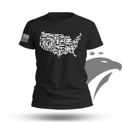 US Guns Map T-shirt