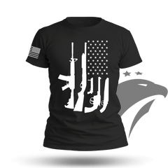 American Flag Guns T-shirt
