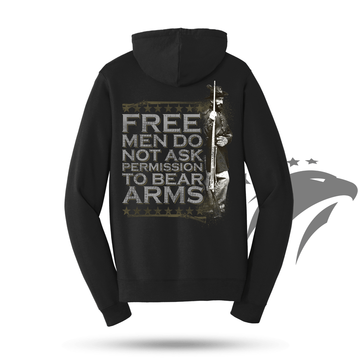 Unisex Free Men Bear Arms Hoodie