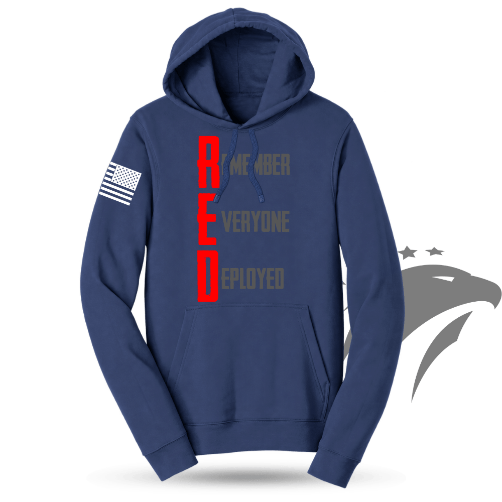 RED Remember Everyone Deployed Hoodie