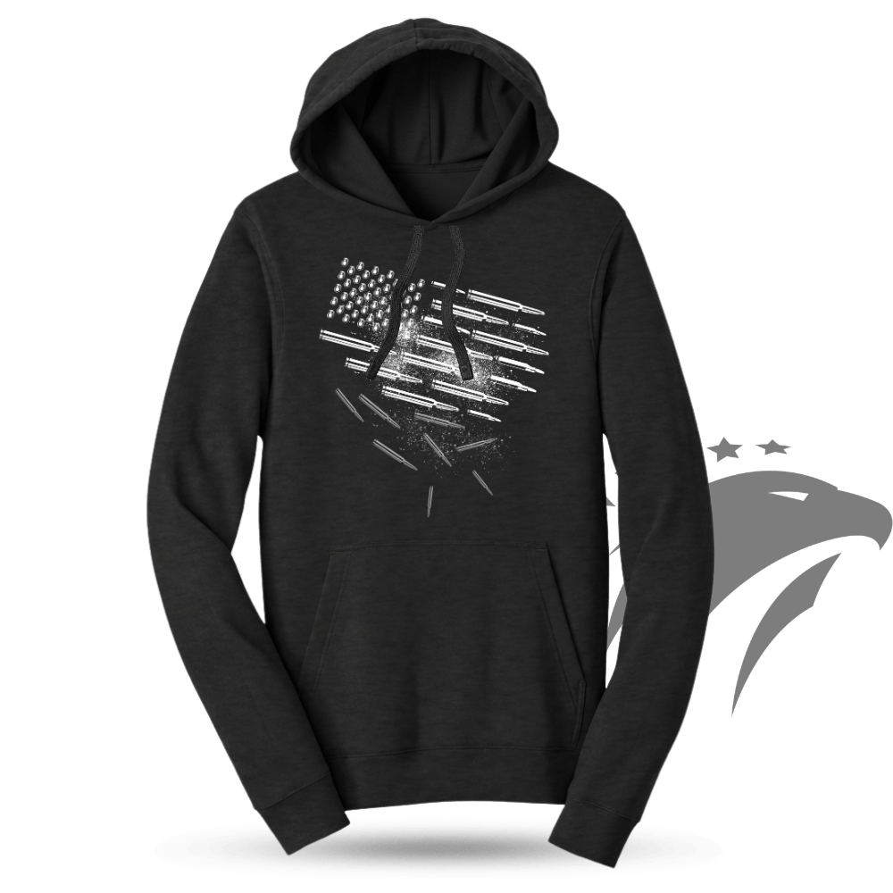 Bullets and Grenades Flag Hoodie