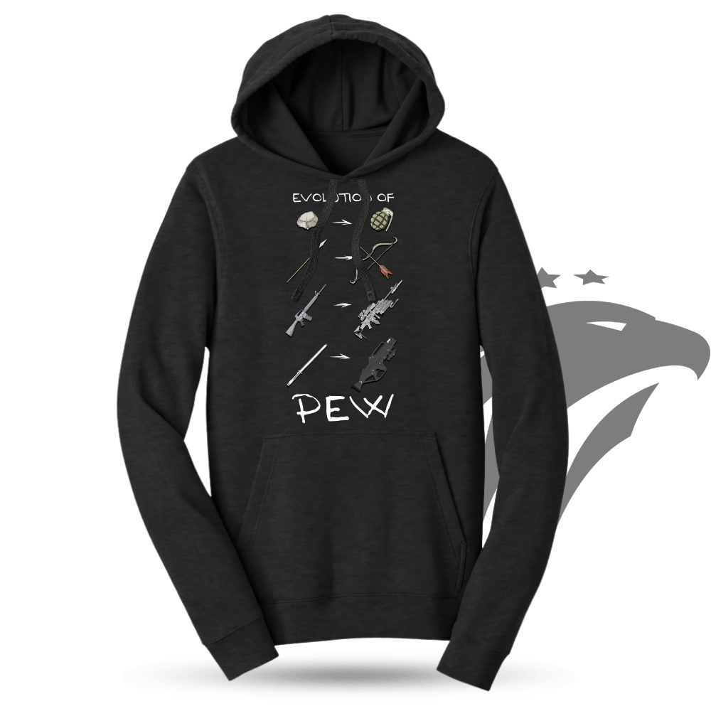 Evolution of Pew Hoodie