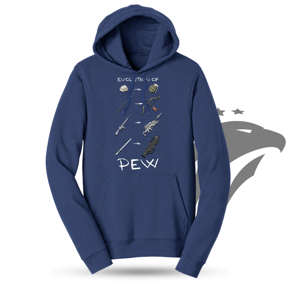 Evolution of Pew Hoodie