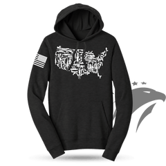 US Guns Map Hoodie