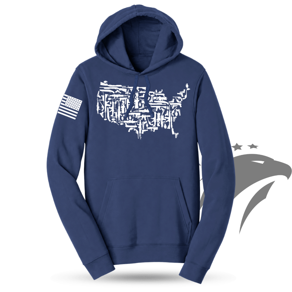 US Guns Map Hoodie