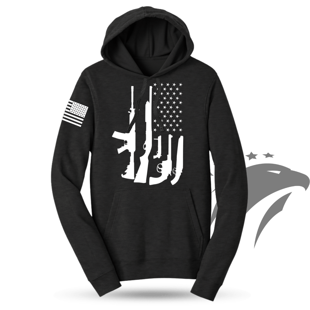 American Flag Guns Hoodie