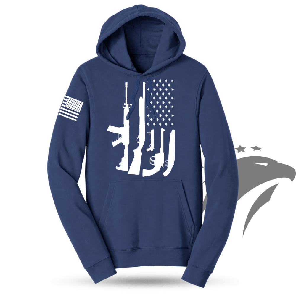 American Flag Guns Hoodie
