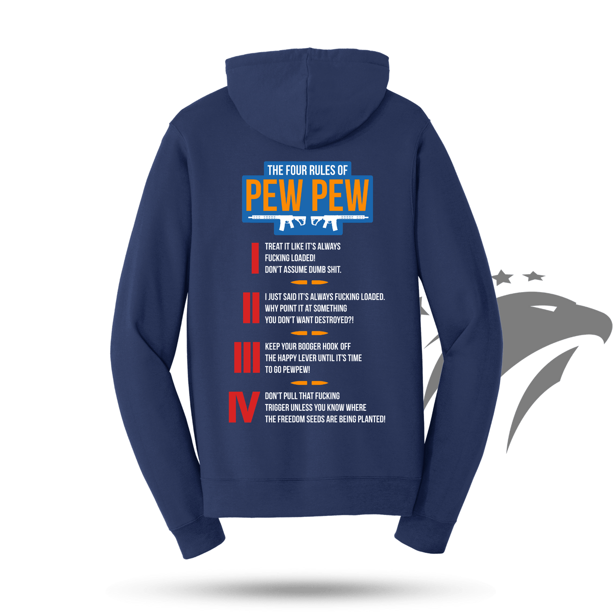 The Four Rules of Pew Pew Hoodie