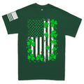 Irish American Shamrocks Flag T-shirt