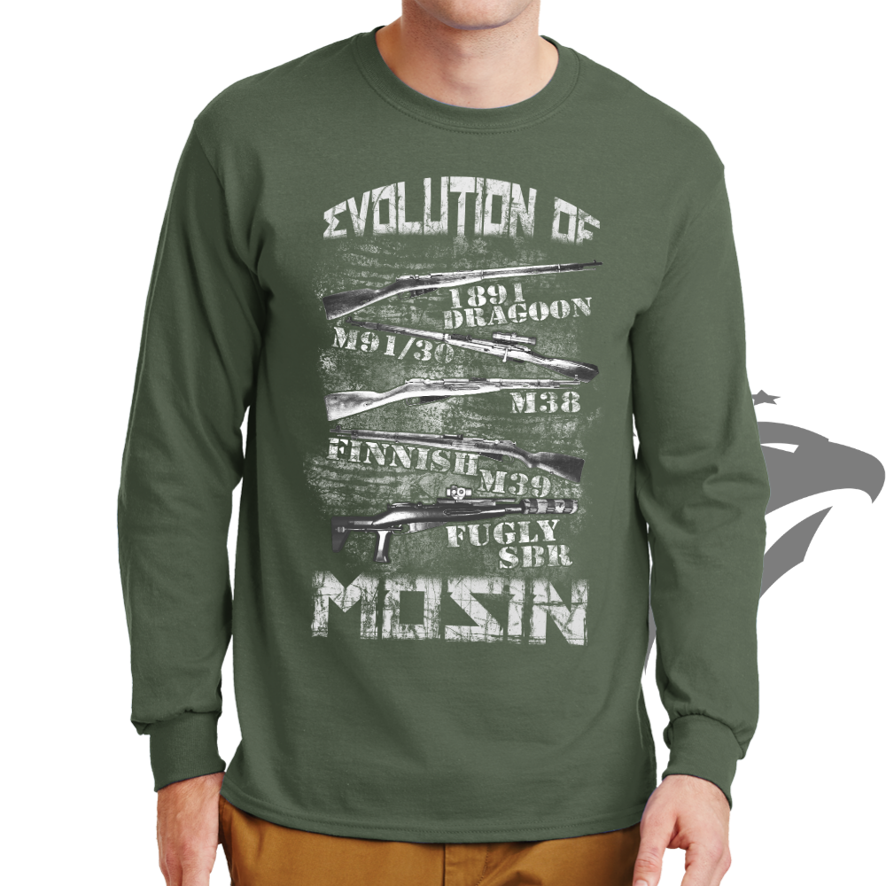Evolution of Mosin Long Sleeve T-shirt