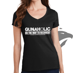 Gunaholic Ladies V-Neck T-shirt