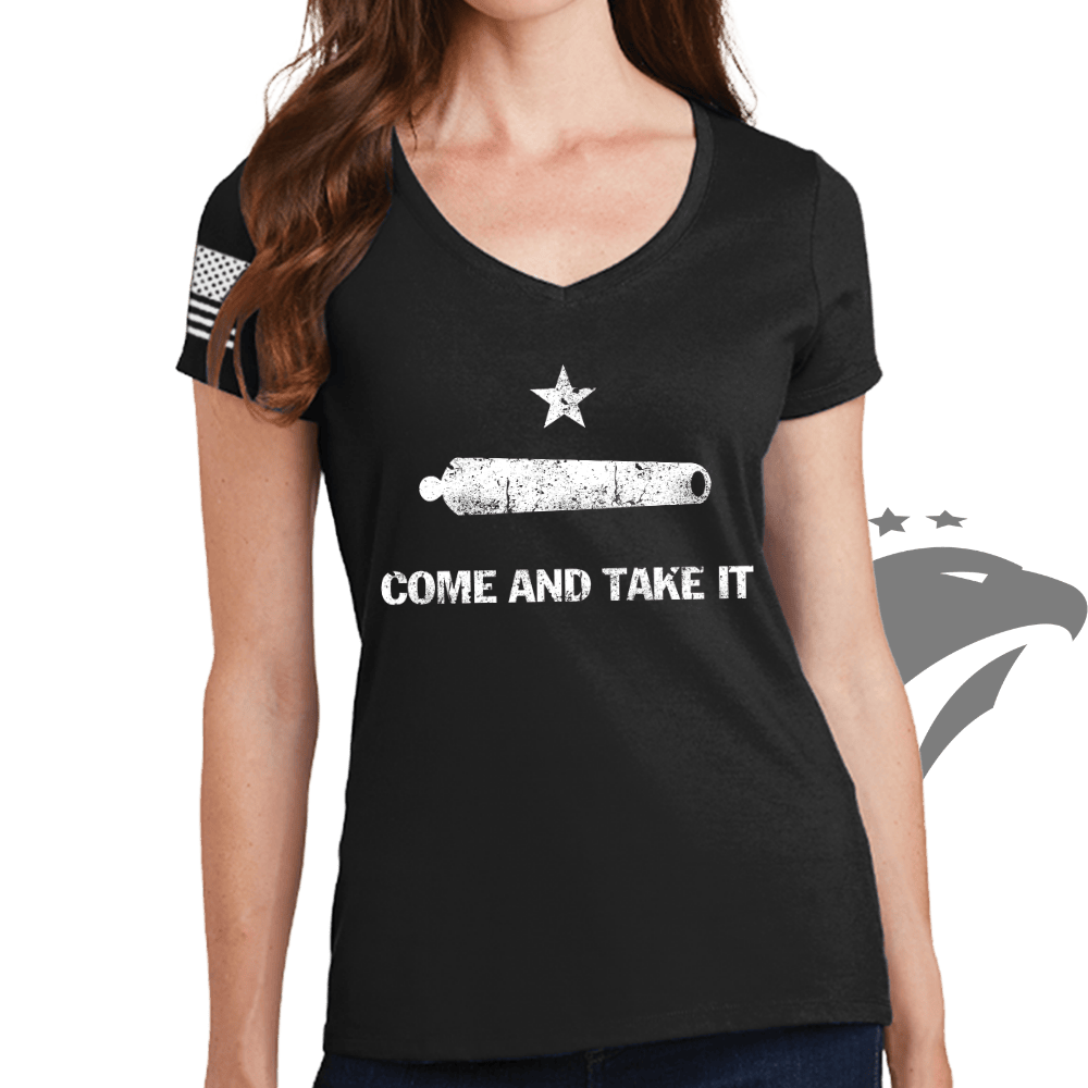 Come and Take It Classic Ladies V-Neck T-shirt