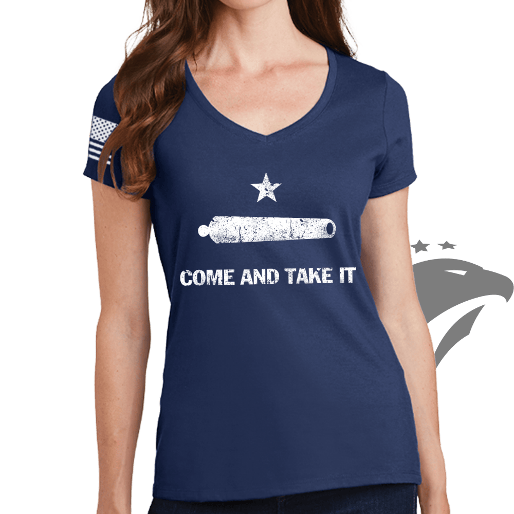 Come and Take It Classic Ladies V-Neck T-shirt