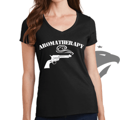 Aromatherapy Ladies V-Neck T-shirt