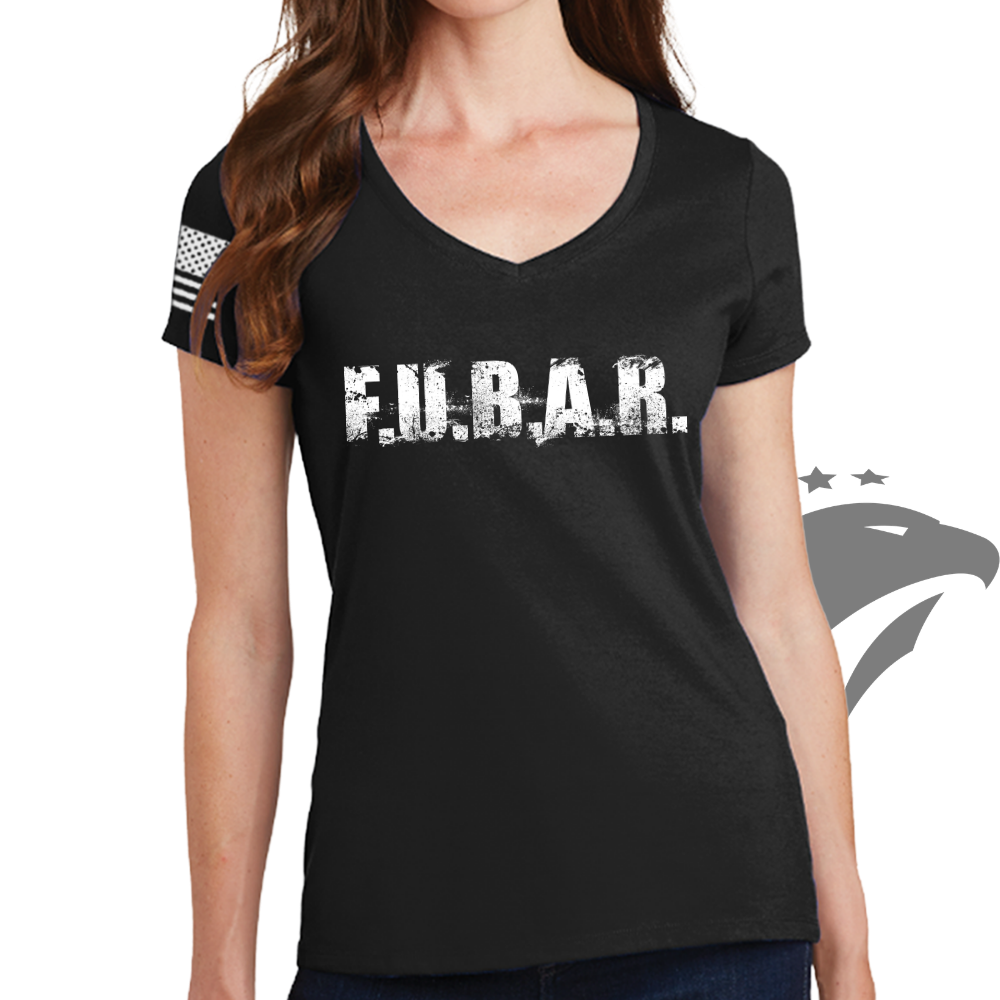 FUBAR (F.U.B.A.R.) Ladies V-Neck T-shirt