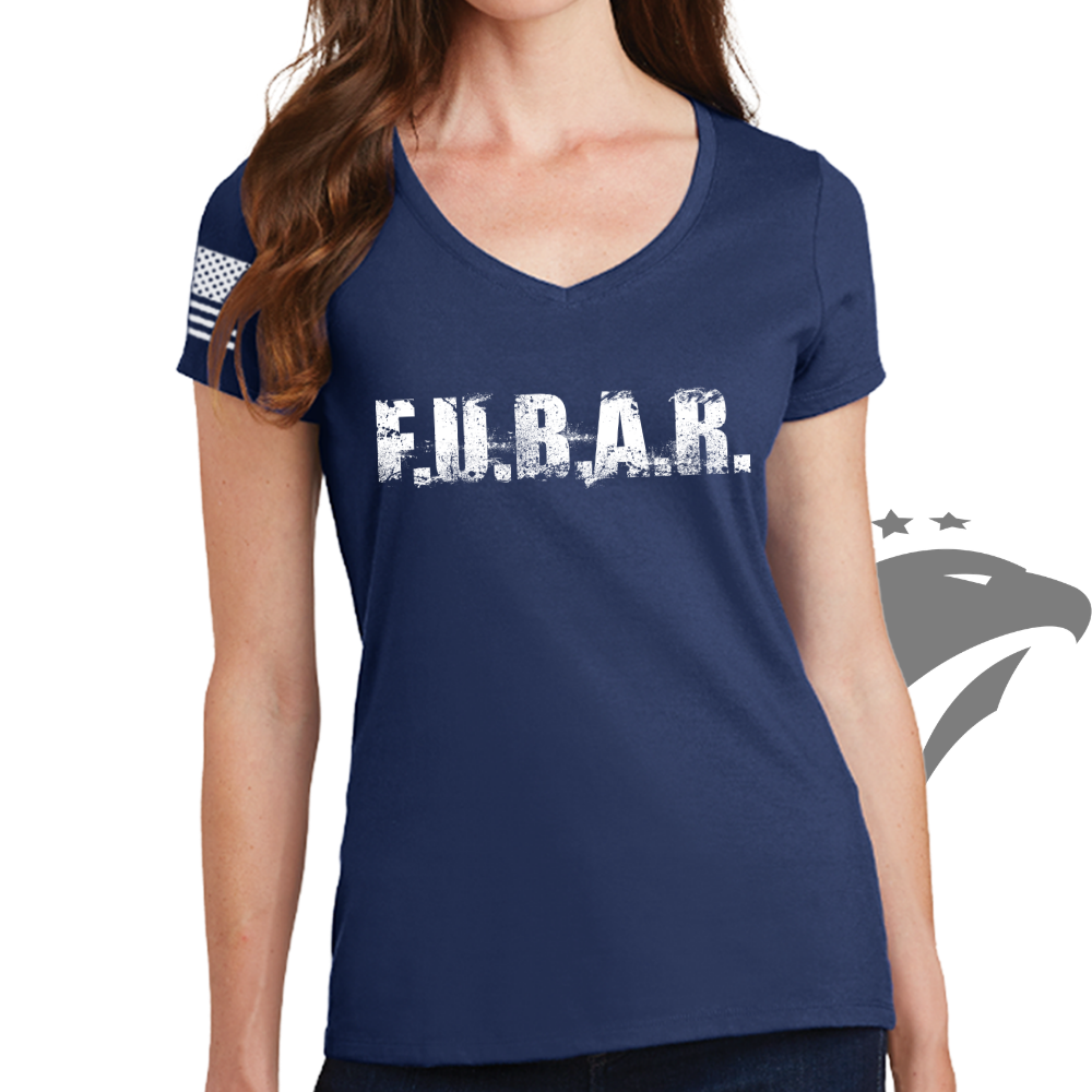 FUBAR (F.U.B.A.R.) Ladies V-Neck T-shirt