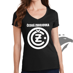 CZ Classic Logo Ladies V-Neck T-shirt
