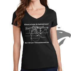Triggernometry is Important Ladies V-Neck T-shirt