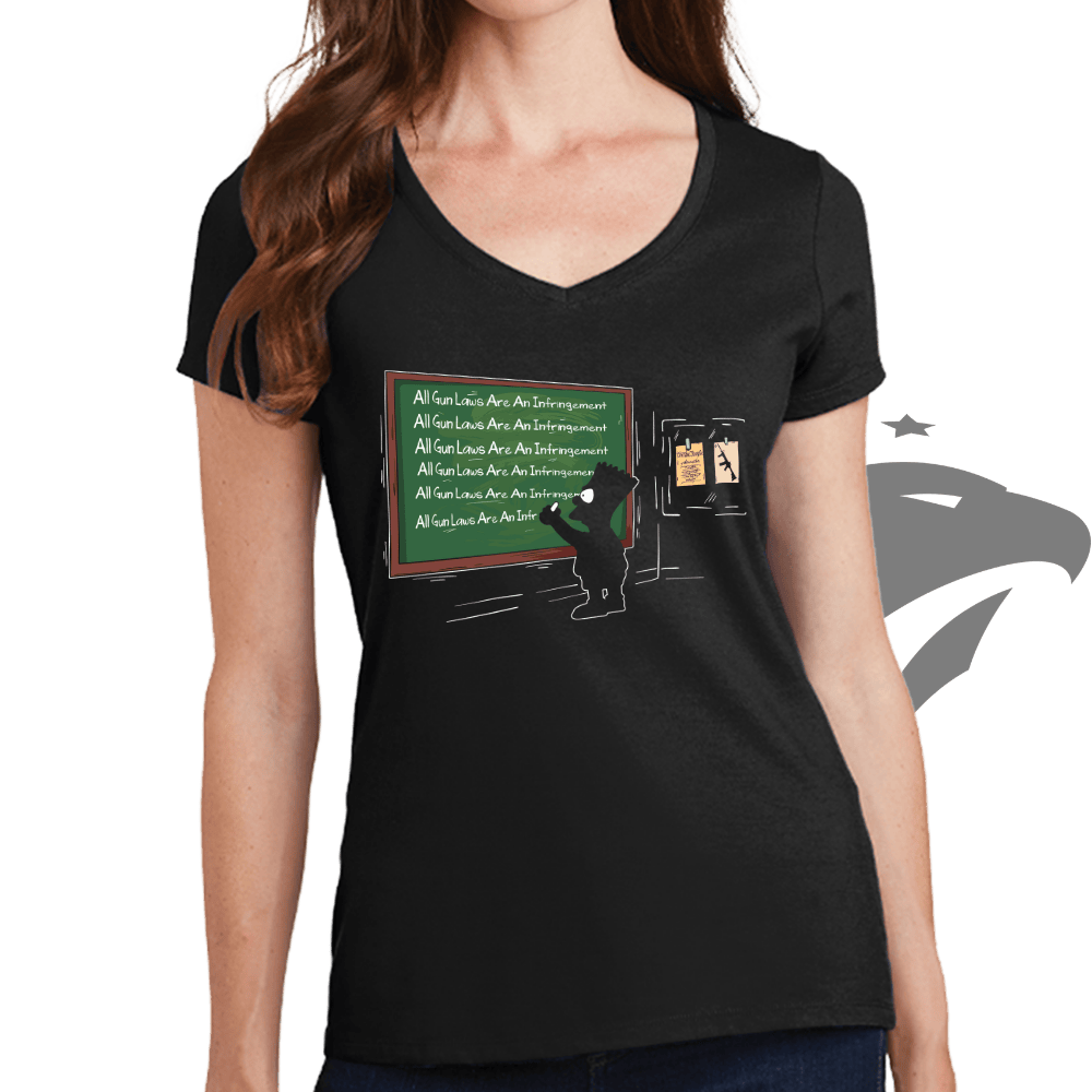 Ladies All Gun Laws Are An Infringement V-Neck T-shirt